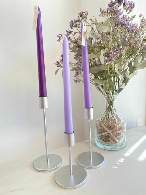 Set x 3 candelabro hierro