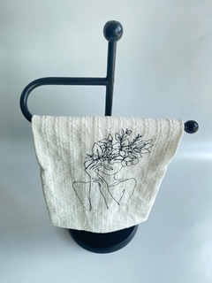 Toallero de mesa blanco - ADOREE BAZAR & DECO