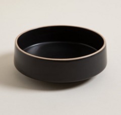 Bowl negro borde natural