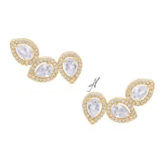 Brinco ear cuff gotas na internet