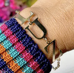 Pulseira FE LUZ banhada a ouro 18k - comprar online