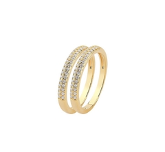 Aparadores Cravejados a ouro 18k