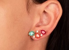BRINCO EAR CUFF CRISTAIS - Ananogueirasemijoias