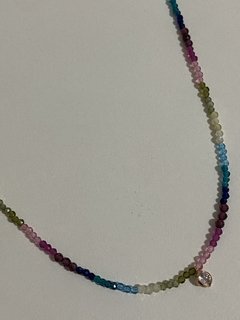 Colares coloridos banhadas a ouro 18k