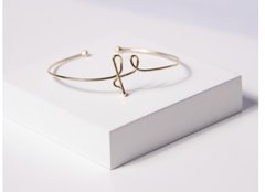 Bracelete Fé banhado a ouro 18k