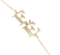 Pulseira FE LUZ banhada a ouro 18k