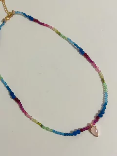 Colar choker cristais banhados a ouro 18k - comprar online