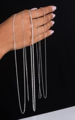 Corrente De Prata Cordão Baiano Fina - comprar online