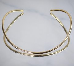 Aro liso banhado a ouro 18k