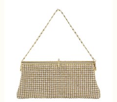 Clutch strass dourada - Ananogueirasemijoias