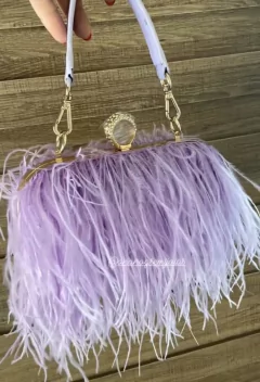 Clutch plumas - Ananogueirasemijoias