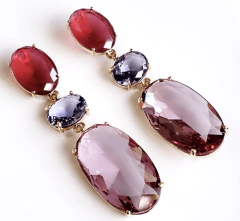 Brinco multicolorido banhado a ouro 18k - comprar online