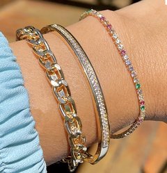 Bracelete elos banhado a ouro 18k - comprar online