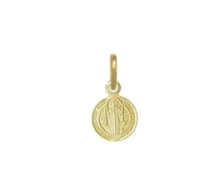 Pingente São Bento p banho ouro 18k