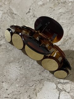 Presilha acetato com dourado - comprar online
