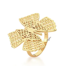 Anel borboleta banhada o ouro 18k - comprar online