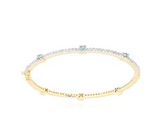 Bracelete rígido cravejado c pedras coloridas