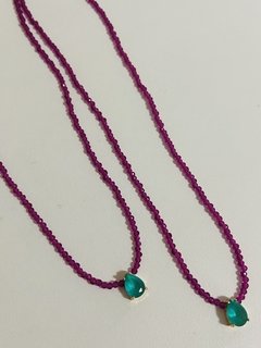 Colar choker cristais banhados a ouro 18k - loja online