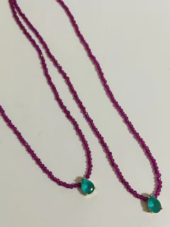 Colar choker cristais banhados a ouro 18k - loja online