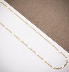 Colar coração banhado a ouro 18k