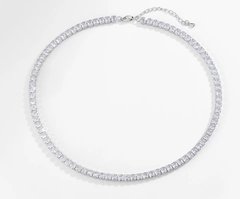 Choker riviera ródio branco