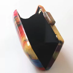 Clutch multicolorida acrílico - comprar online