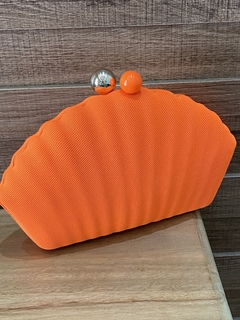 Clutch concha laranja