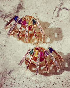 Brinco earcuff banho ouro 18k