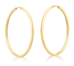 Brinco argola banho ouro 18k