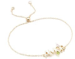Pulseira AMOR ajustável banhada a ouro 18k