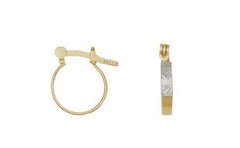 Brinco argolinha banhada a ouro 18k