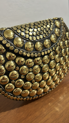 Bolsa esferas dourada