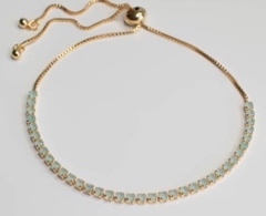 PULSEIRA RIVIERAS AJUSTÁVEIS BANHO OURO 18k - Ananogueirasemijoias