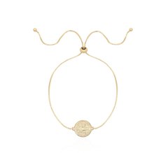 Pulseira São Bento ajustável banhada a ouro 18k