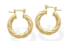 Argola Adel banho ouro