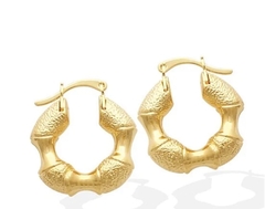 Brinco argola banhada a ouro