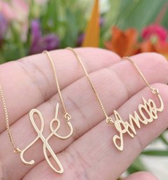Colar Amor & Fé banhado a ouro 18k - comprar online