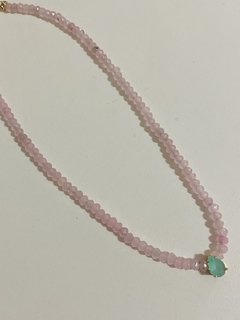 Colar choker cristais banhados a ouro 18k na internet