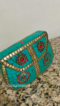 Clutch turquesa