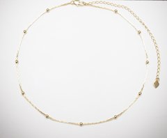 Choker bolinha banhada a ouro 18k - comprar online