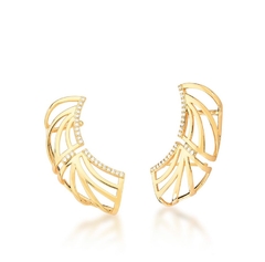 Brinco ear cuff banho ouro 18k - comprar online