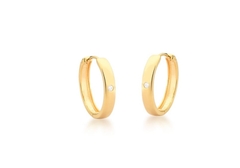 Brinco Argola Ponto de Luz Banhada a Ouro 18k