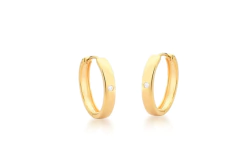Brinco Argola Ponto de Luz Banhada a Ouro 18k