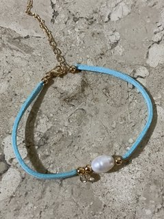 Pulseira turquesa Perola - comprar online
