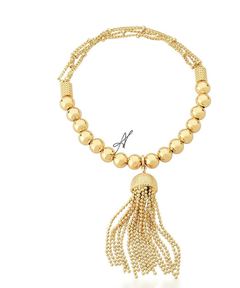 Pulseira bola penduricalho banho ouro 18k