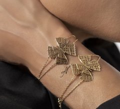 Pulseira borboleta banhada a ouro 18k - comprar online