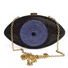 Clutch cristais olho - loja online