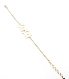 Pulseira FE LUZ banhada a ouro 18k na internet