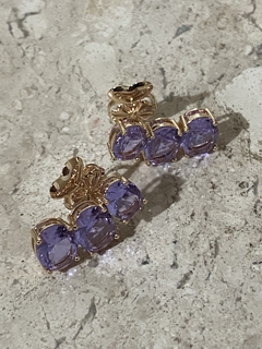 Brinco earcuff pedras