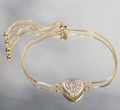 Pulseira ajustável coração - comprar online